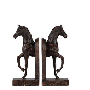 S/2 5x4x10.5' Trotting Horse Bookends