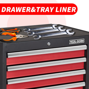 7-Drawer Rolling Tool Chest with Locking Wheels & Drawers