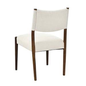 Modern Dining Chair with Thick Seat Cushion and Solid Wood Legs, Set of 2