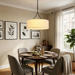 3 Light Drum Pendant Light