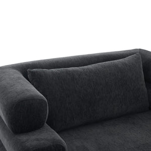Oversized Chaise Lounge Sofa Bed with Deep Seat and Layered Armrests
