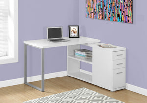 L-Shape Computer Desk with Storage Drawers