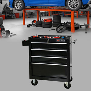 Multifunctional Tool Cart With Wheels And Drawers