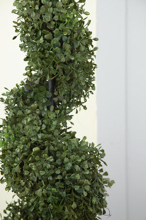 7.5x7.5x35" 3 Foot Tall Artificial Spiral Boxwood Tree