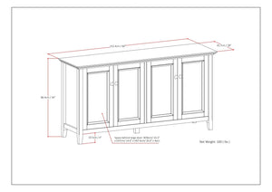 Amherst - 4 Door Storage Cabinet
