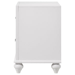 Barzini - 2 Drawer Nightstand Storage - White