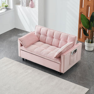 Sofa Bed With Pockets, 3 In 1 Convertible For Living Room