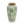 7.7x7.7x14.6' White Ceramic Flower Vase with Green Floral Pattern