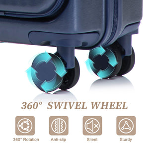 14'/20' 2-Piece ABS Spinner Wheel Luggage Set
