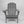 HDPE Folding Adirondack Chair with Dual Cup Holder - Gray