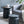 Black Wooden Cylinder Side Table