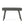 Outdoor Wicker Table With Rectangular Tabletop - Gray