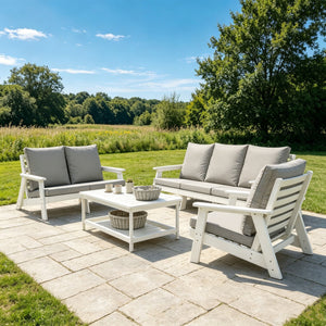 HIPS All-Weather Outdoor Single Sofa With Cushion