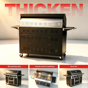 49'' Stainless Steel Standard Grill Featuring Infrared Back Burner