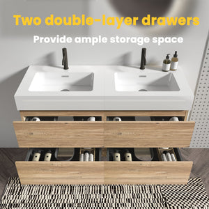 Grace 48" Bathroom Vanity with Double Drawers