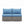 Armless Patio Sofa Set, With UV Resistant Frame And Waterproof Cushions - Blue / Brown