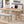 TOPMAX Farmhouse 6-Piece Extendable Dining Table Set