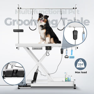 Super Deluxe Electric Pet Grooming Table, Height Adjustable