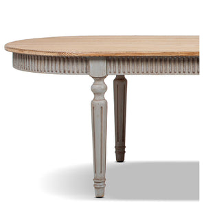 Colette 94' Reclaimed Wood Oval Dining Table