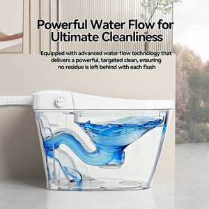 Smart Bidet Toilet With Auto Open / Close Seat, Warm Water Wash, Heated Seat, And Wireless Remote Control