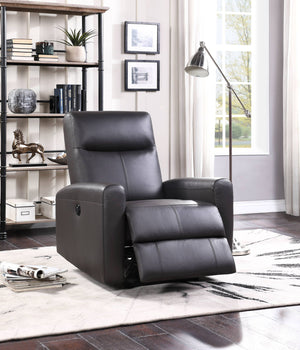 Blane Top Grain Leather Match Power Motion Recliner - Brown