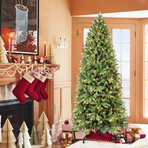 7FT Christmas Tree with 1375 Tips and 400 Warm Lights
