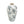 8.1x8.1x13.6' White Ceramic Accent Vase with Gray Floral Design