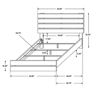 Geary - Slatted Headboard Panel Bedroom Set