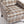 Upholstered Accent Chair with Brown Linen Fabric and Nailhead Trim