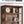6 Tier Brown Mid Century Bookcase With X Design For Living Room - Brown