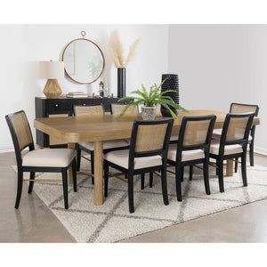 Benson - Extension Leaf Dining Table With Trestle Base - Sand