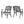 Luminea Outdoor Aluminum Dining Chair with Scroll Design