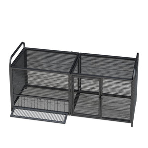 Chicken Cage, Poultry Breeding Coop - Black / Silver