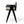 Modern Minimalist Bar Stool With Cane Seat - Black / Natural