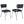 Open Back Upholstered Side Chairs (Set of 2)
