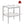 Modern Rectangle End Table (Set of 2) With Tempered Glass Tabletop And Layer - Brown
