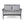 Honolulu Loveseat - Gray / Silver