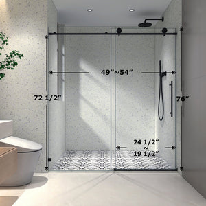 5476 Tempered Glass Shower Door