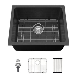 Quartz Kitchen Sink - 21" x 18" x 9.65"