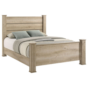 Sansome - Queen Panel Bed - Oak