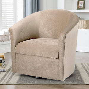 Eden - Swivel Chair With Upholstery And Hardwood Frame