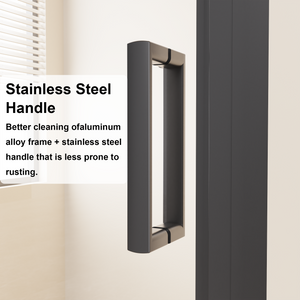 Framed Bi-Fold Pivot Shower Door 30"x72" Space-Saving Folding Shower Enclosure