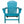 Leisure Classics UV Protected Indoor Outdoor Adirondack Patio Chair, Turquoise