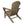 Leisure Classics UV Protected Indoor Outdoor Adirondack Lounge Deck Chair, Taupe