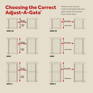 Adjust-A-Gate Steel Frame Gate Kit, 36"-60" Wide Opening Up To 7' High (5 Pack)