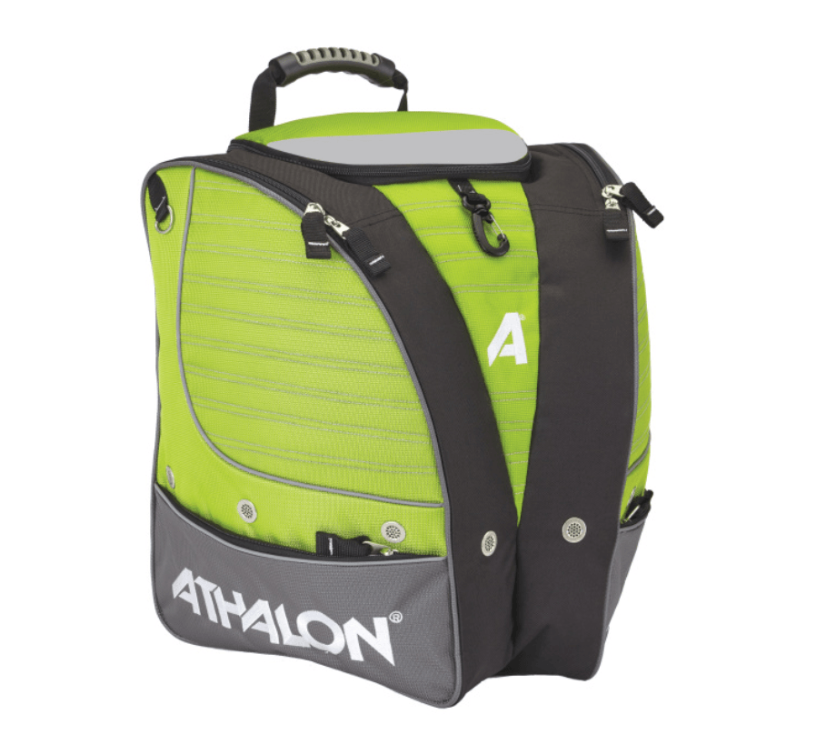 Athalon Adult Personalizable Boot Bag/Backpack for Skiing, Snowboarding, Holds Boots, Helmet, Goggles, Gloves