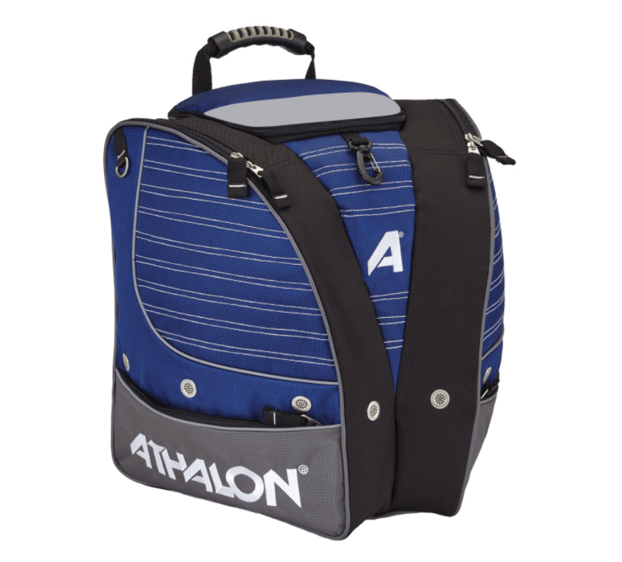 Athalon Adult Personalizable Boot Bag/Backpack for Skiing, Snowboarding, Holds Boots, Helmet, Goggles, Gloves