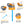 16.2Oz Leak-proof Kids Water Bottle with Straw Push Button Sport Water Bottle for Kids Crab Ship Jellyfish Rocket