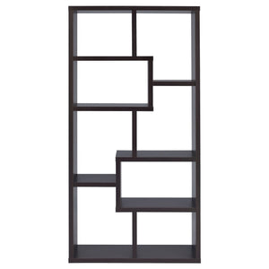 8 Shelf Geometric Bookcase