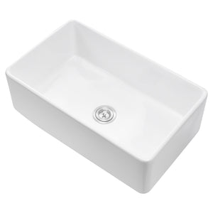 33.5x20 in Farmhouse Sink Undermount Kitchen Single Bowl Basin Fireclay